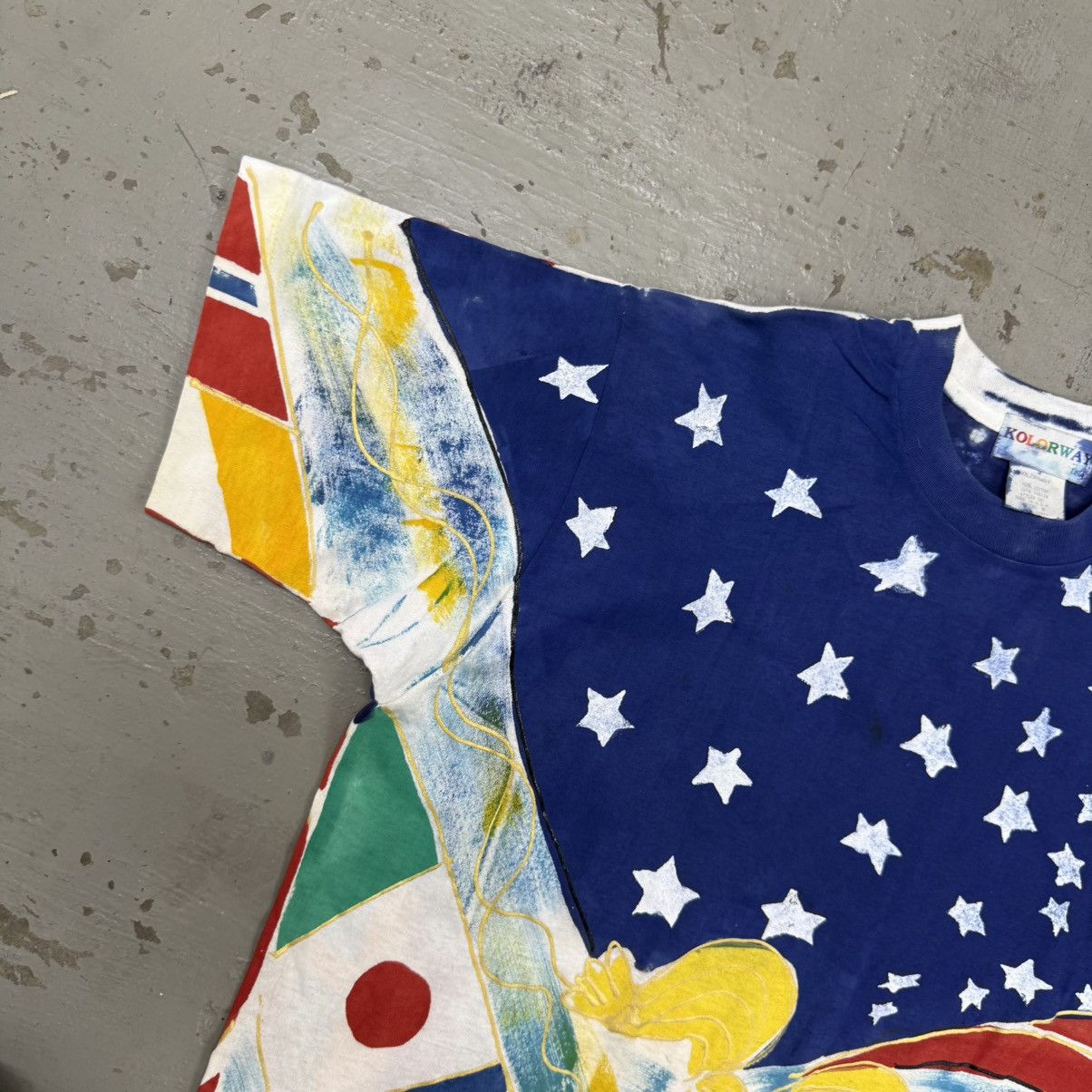 Arts & Science Vintage All Over Print Country Flag Tee Size US L / EU 52-54 / 3 - 4 Thumbnail