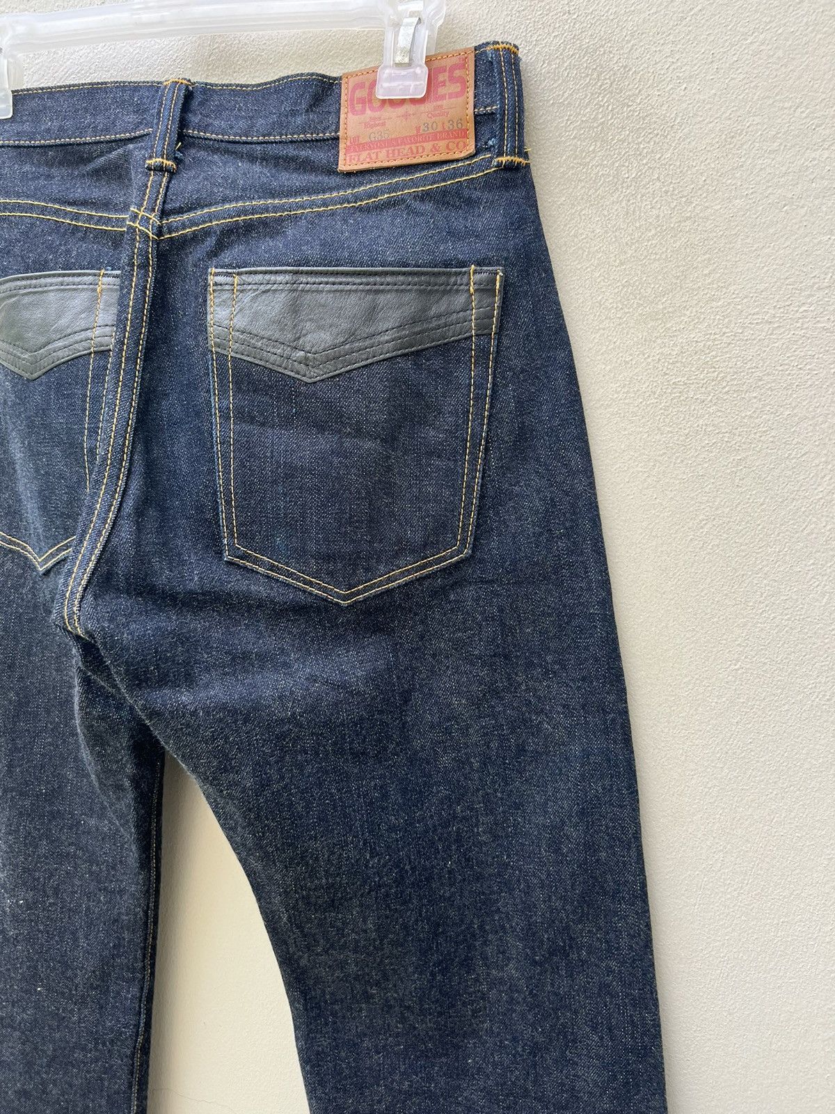 The Flat Head The Flat Head Googies G35 Dark Blue Denim Selvedge Jeans Size US 30 / EU 46 - 18 Thumbnail
