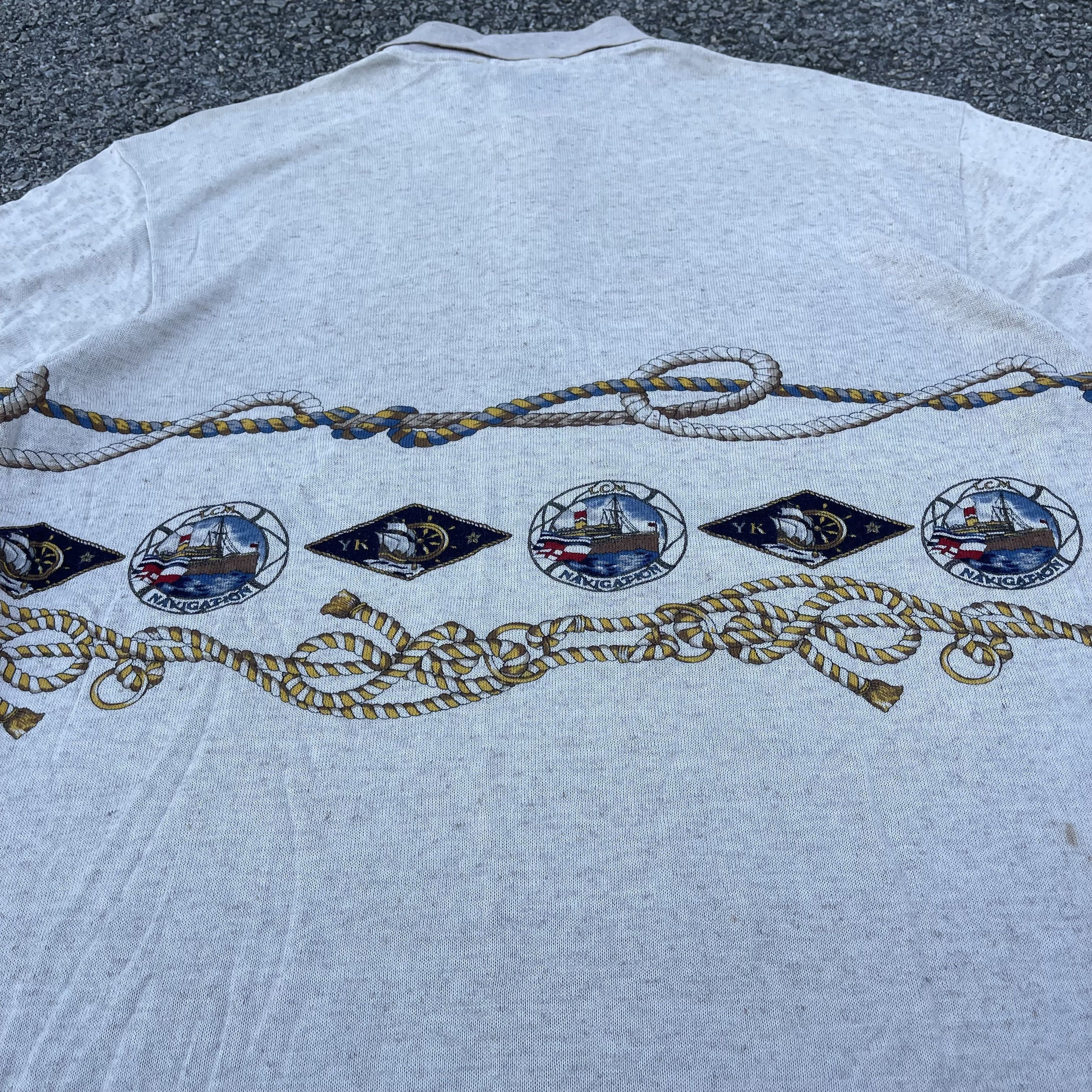 Givenchy × Vintage Vintage 90s Givenchy Polo 70% Viscose Fullprint Size US L / EU 52-54 / 3 - 11 Thumbnail