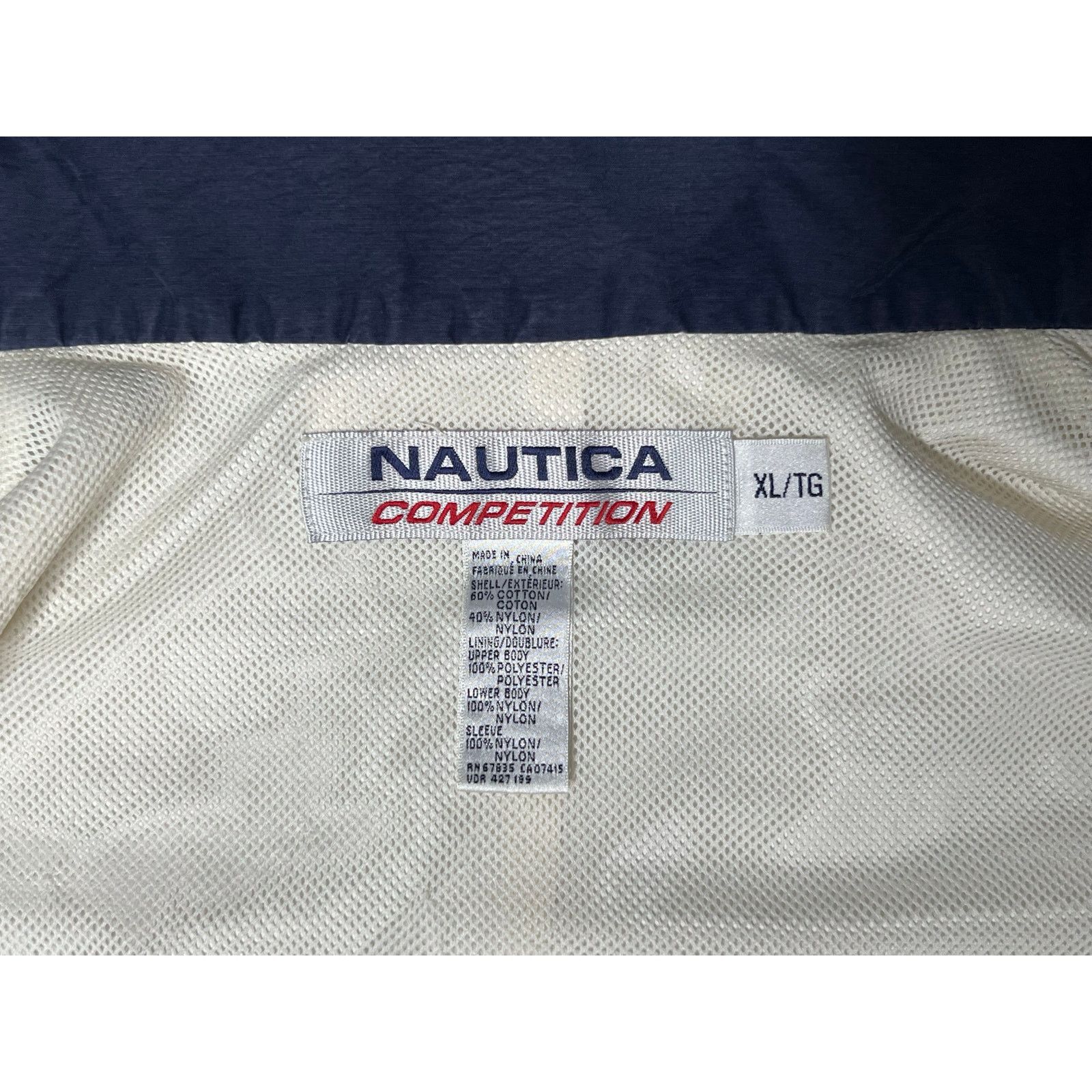 Nautica Vintage Nautica Competition Foldaway Hood Windbreaker XL Size US XL / EU 56 / 4 - 4 Thumbnail