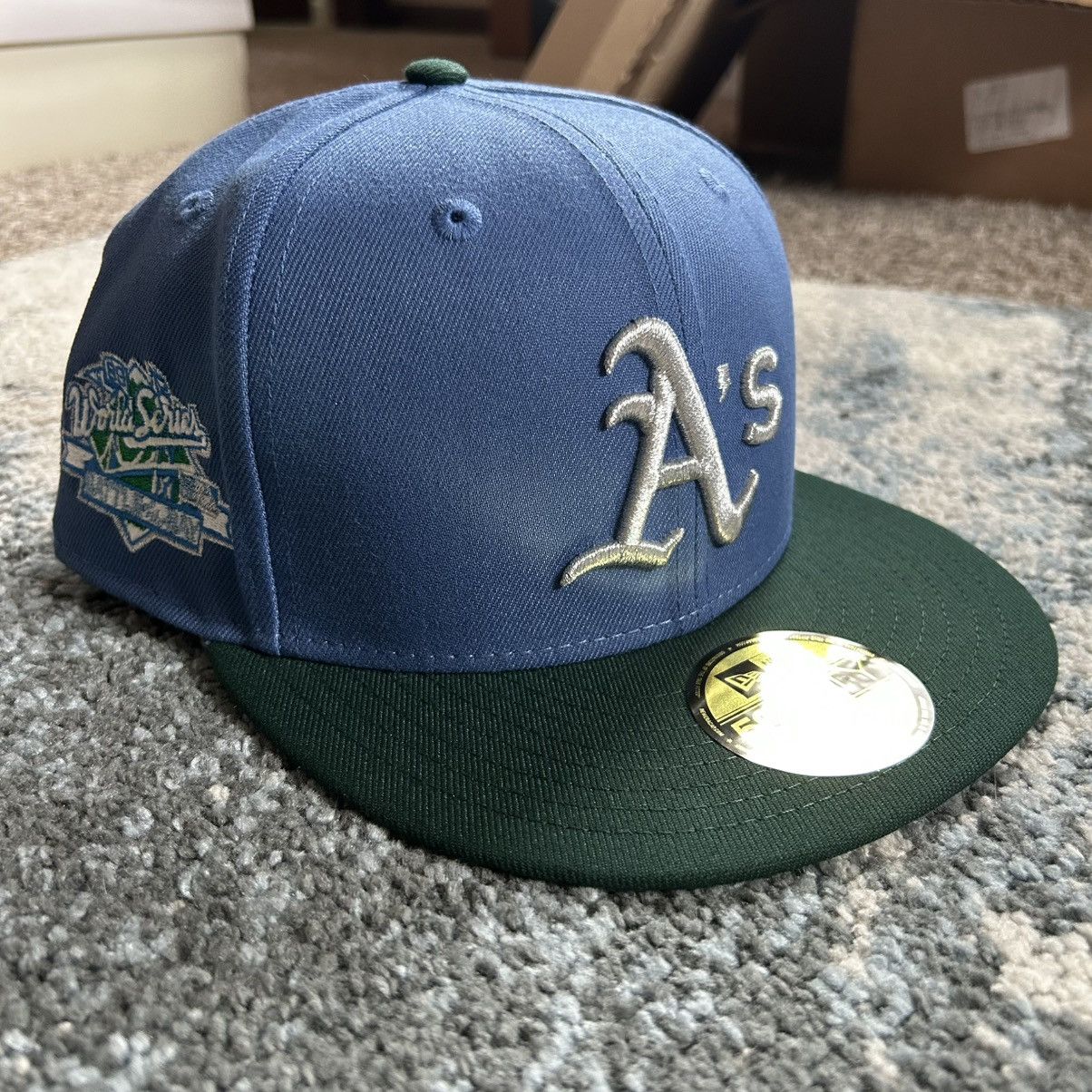 MyFitteds 7 1/4 OAKLAND ATHLETICS 1989 BATTLE OF THE BAY ARKHAM ASYLUM Size ONE SIZE - 6 Thumbnail