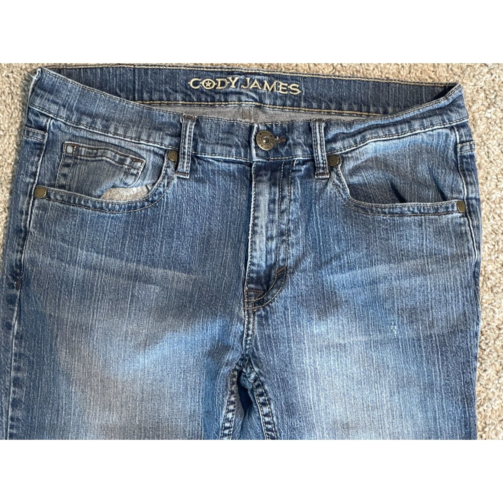 Cody James Cody James Jeans Mens 34x30 Blue Bootcut Denim Western Shirt? Size US 34 / EU 50 - 2 Thumbnail