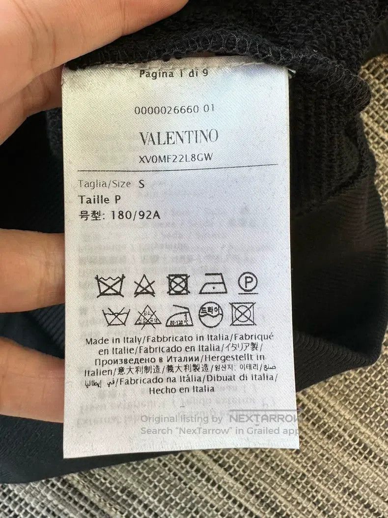 Valentino Valentino Men's black hoodie Size US M / EU 48-50 / 2 - 5 Thumbnail