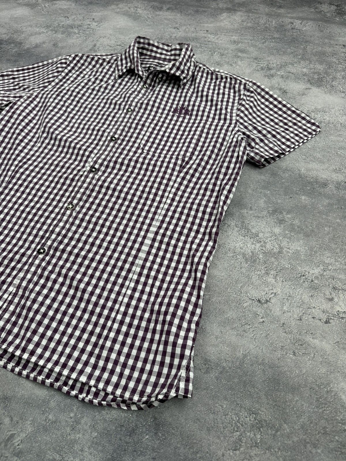 Diesel Vintage Diesel Button Up Short Sleeve Shirt Y2K Checkered Size US XL / EU 56 / 4 - 3 Thumbnail