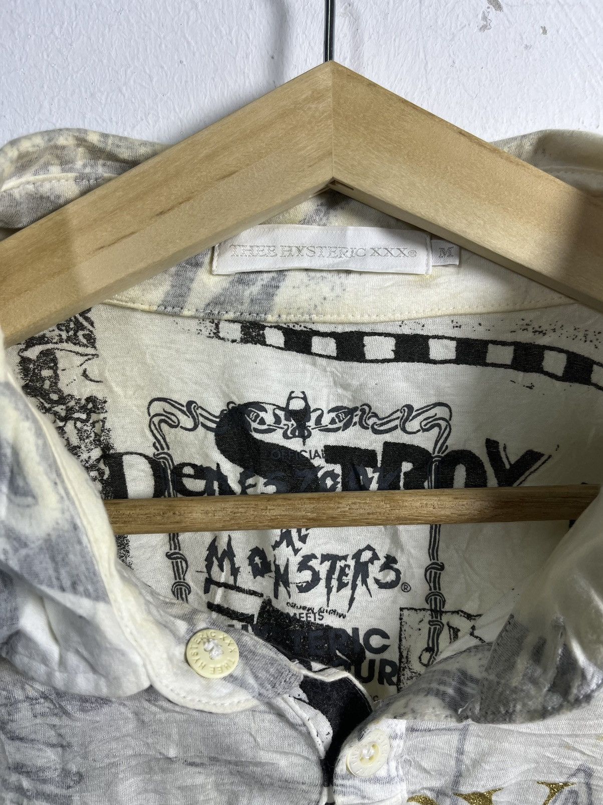 Hysteric Glamour Rare Hysteric Glamour Destroy All Monsters Shirt Size US M / EU 48-50 / 2 - 9 Thumbnail