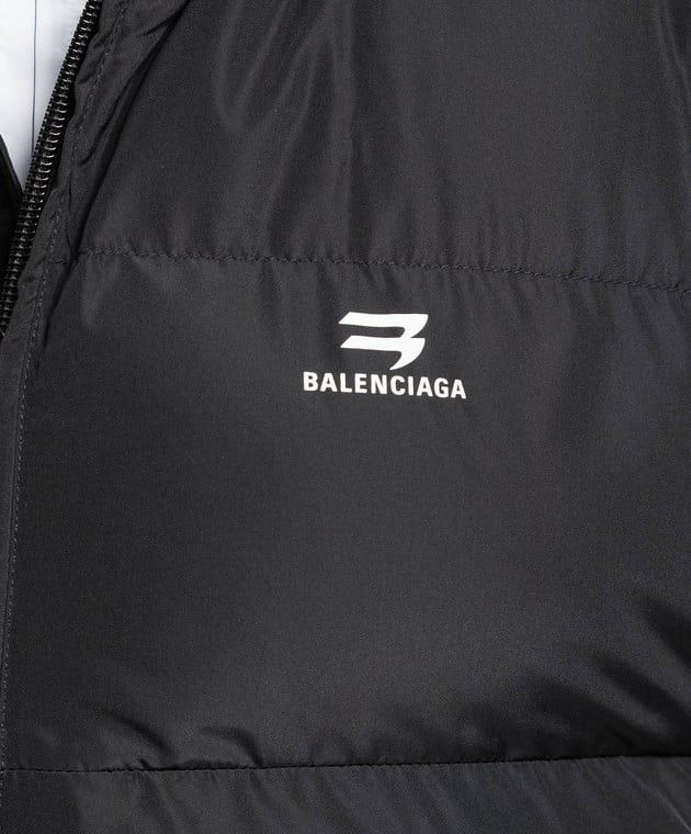 Balenciaga o1mt1gz0824 Sporty B C-Shape Puffer Jacket in Black Size S / US 4 / IT 40 - 3 Thumbnail