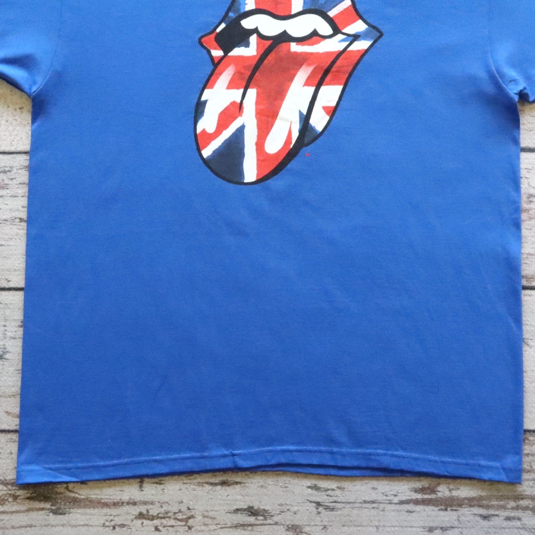 Greats VINTAGE The Rolling Stones Great Britain Tour Tshirt Blue XL Mens Shirt Size US XL / EU 56 / 4 - 3 Thumbnail