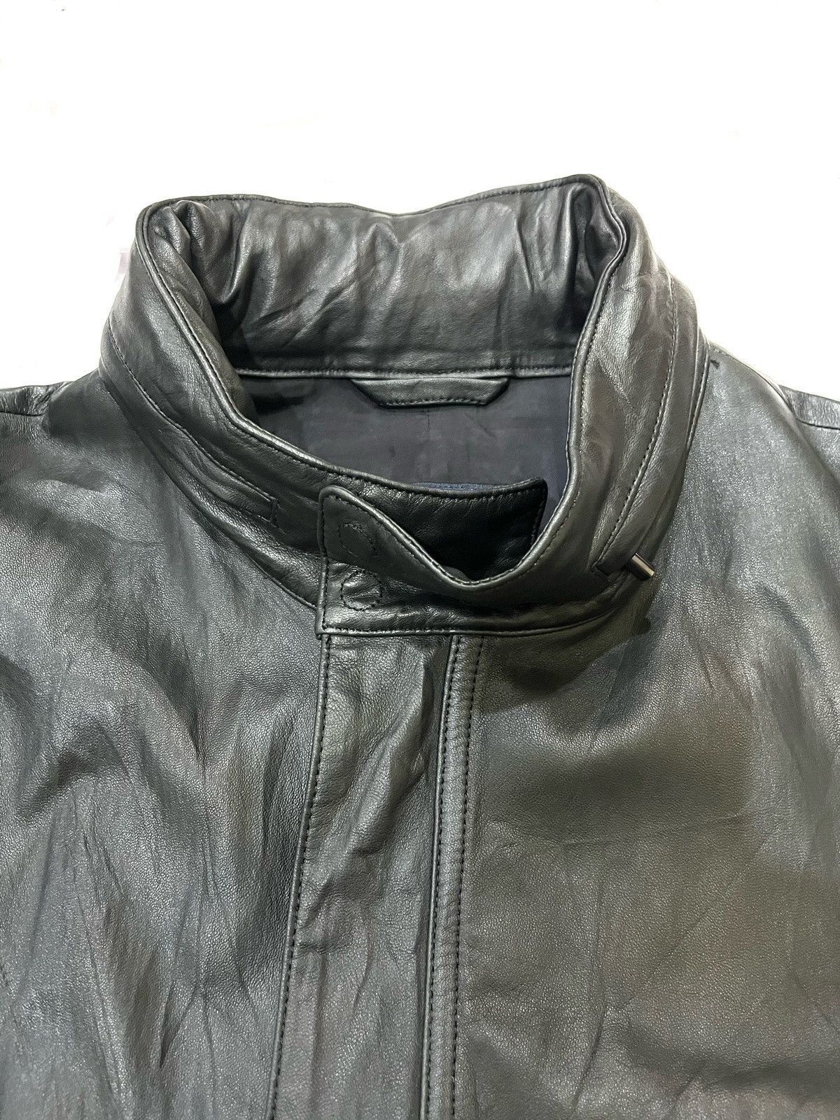 Burberry Authentic BURBERRY Sheepskin Leather Jacket Size US L / EU 52-54 / 3 - 6 Thumbnail