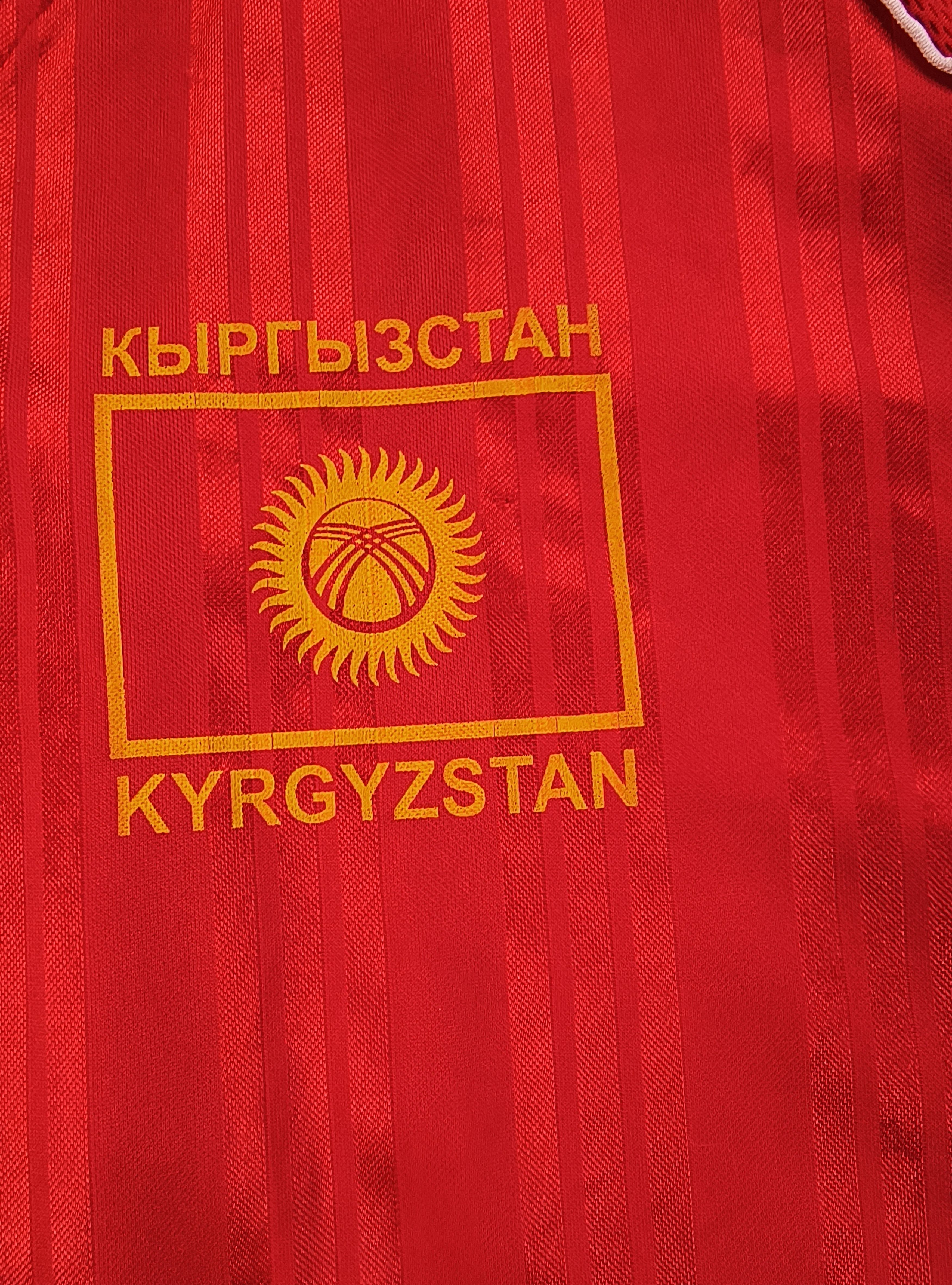 Adidas DSWT Vintage Adidas Kyrgyzstan soccer team home jersey 90s Size US XXL / EU 58 / 5 - 4 Thumbnail
