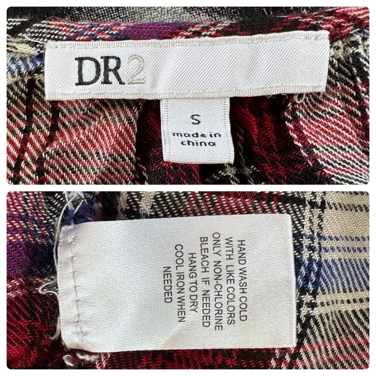 Anthropologie ZAC BROWN Country Western Plaid Upcycled Retro Vintage Shirt Size S / US 4 / IT 40 - 10 Thumbnail