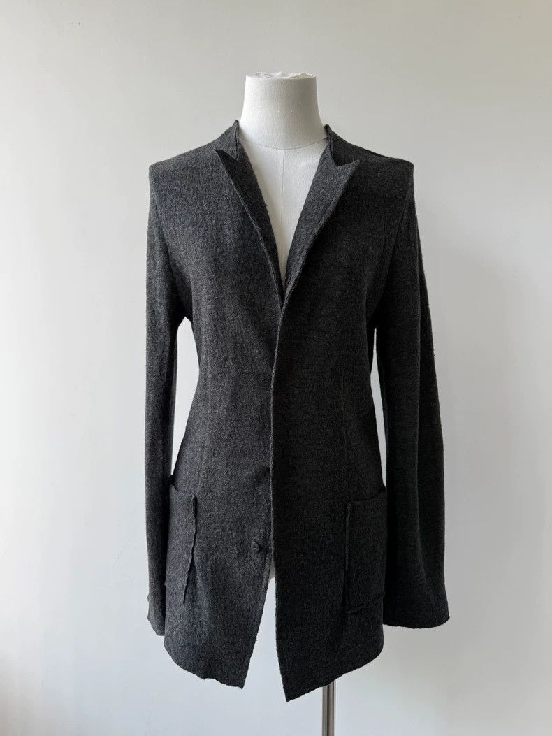 Yohji Yamamoto Yohji Yamamoto Yohji Yamamoto Wool Jacket in Dark Gray Size US M / EU 48-50 / 2 - 1 Thumbnail