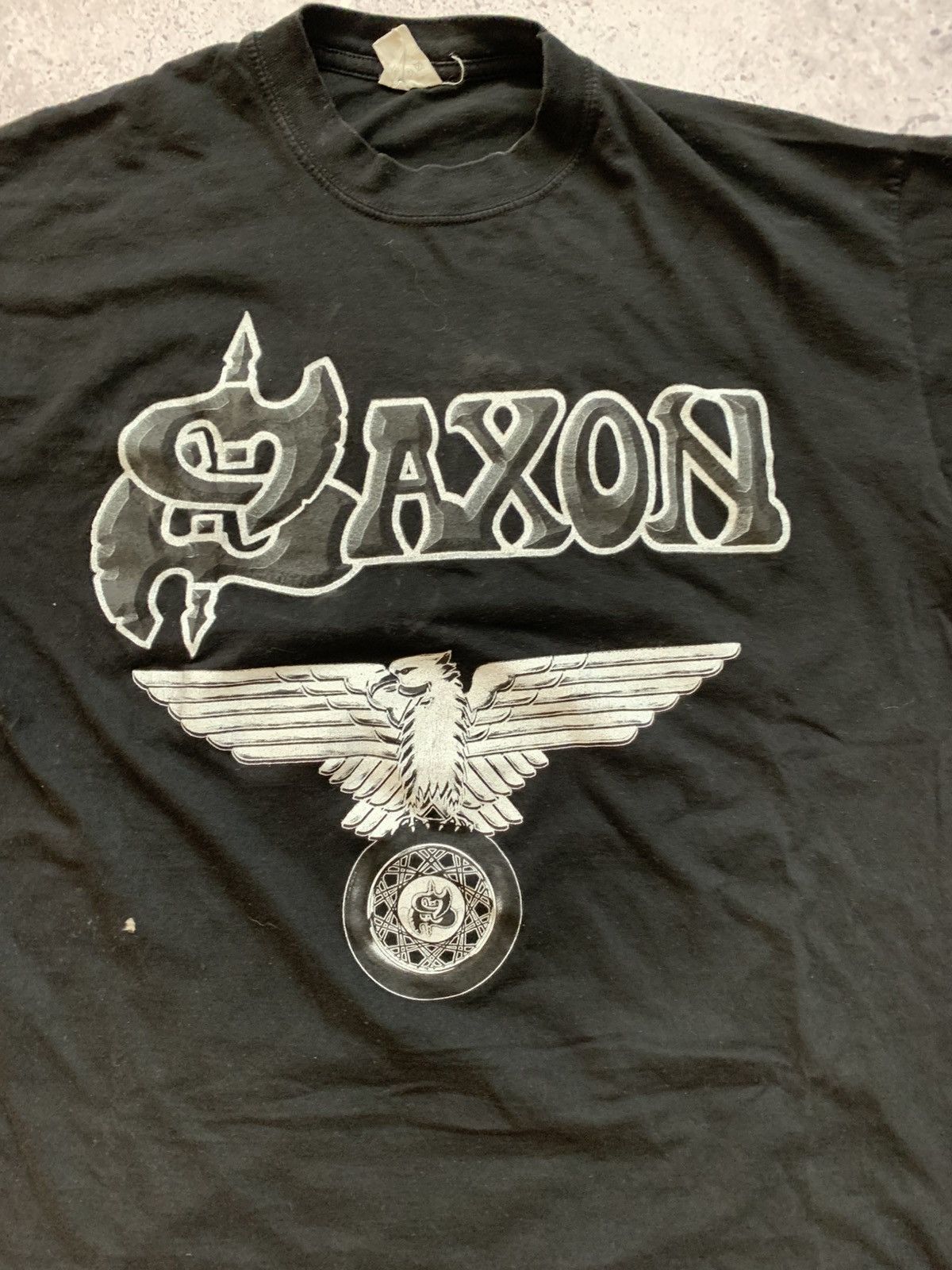 Band Tees 🔥VINTAGE SAXON 2003 TOUR HEAVY METAL TOUR TSHIRT TEE Size US L / EU 52-54 / 3 - 2 Thumbnail