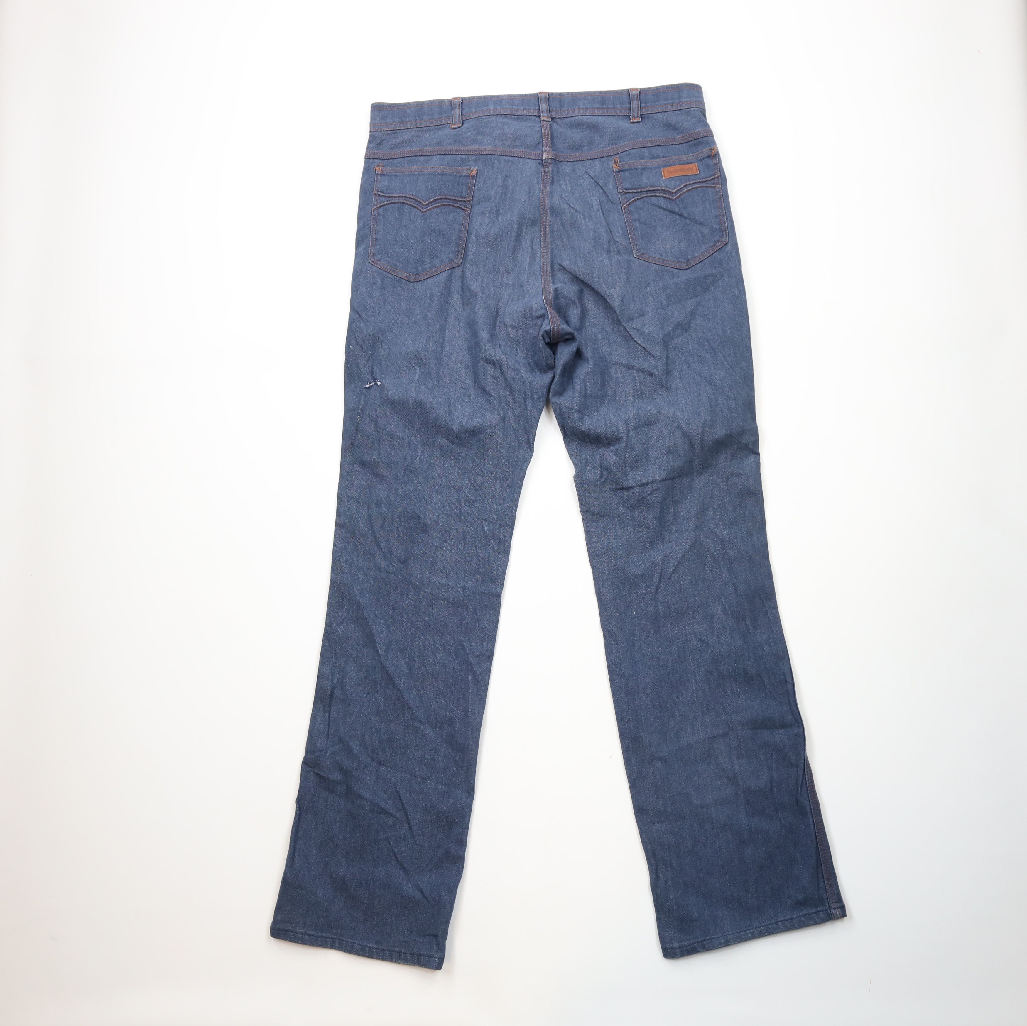 Vintage Vintage 70s Streetwear Flared Wide Leg Denim Jeans USA Size US 38 / EU 54 - 4 Thumbnail