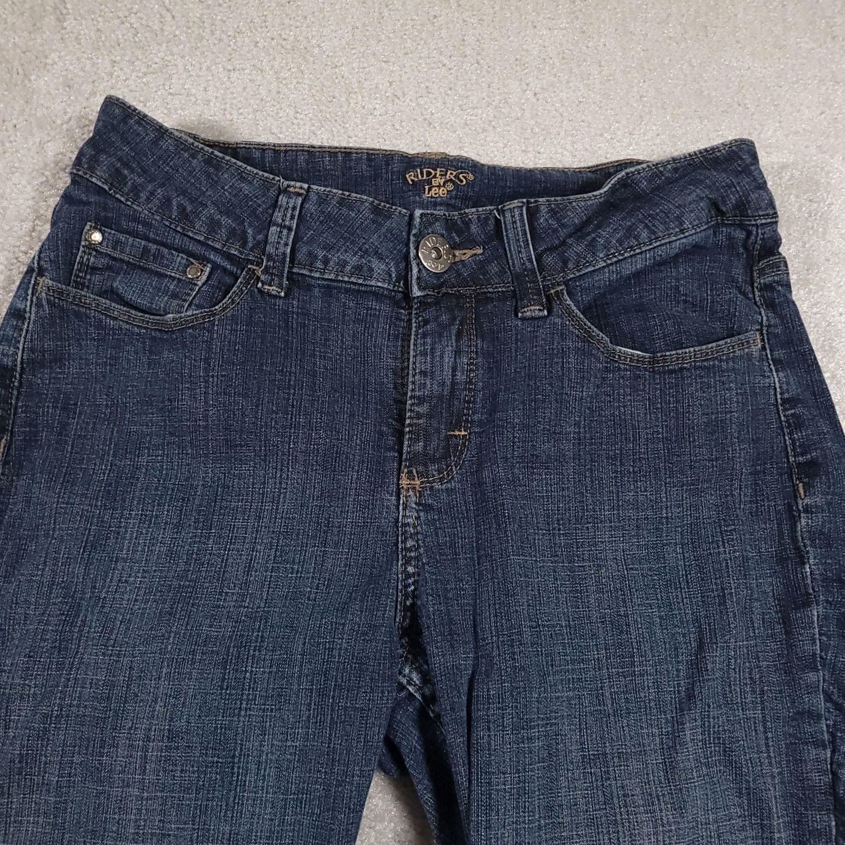 Vintage Riders by Lee Jeans Womens 8 Short Bootcut Stretch Denim Pants Classic Casual Jeans Size 30" / US 8 / IT 44 - 3 Thumbnail