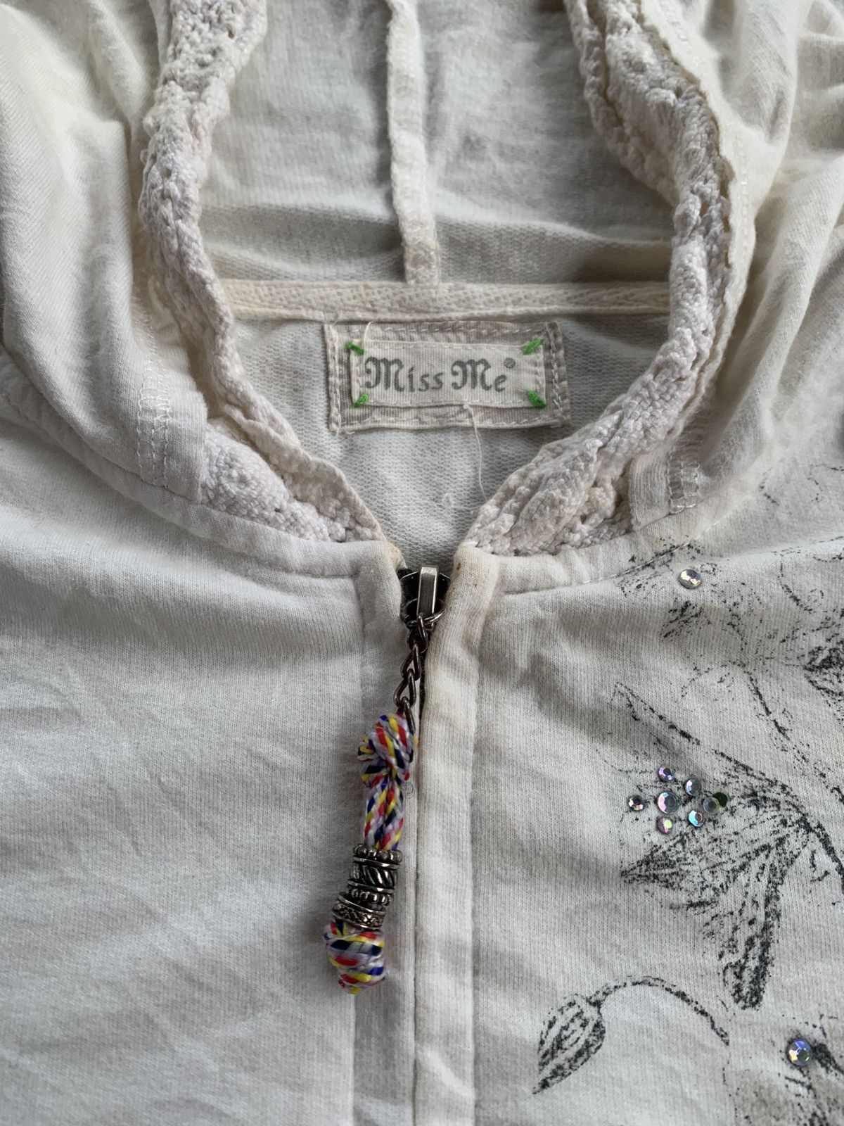 Miss Me Miss Me Japanese Style Tribal Art Gothic Patch Jacket Hoodie Size L / US 10 / IT 46 - 3 Thumbnail