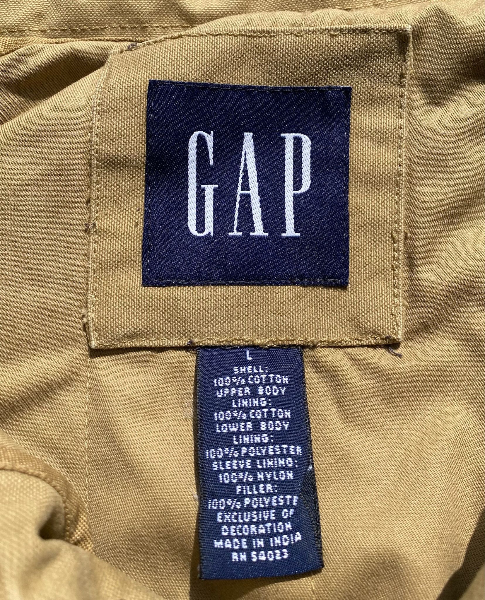 Gap Y2K GAP Barn Corduroy Collar Quilt Lined Canvas Jacket XL Size US XL / EU 56 / 4 - 4 Thumbnail