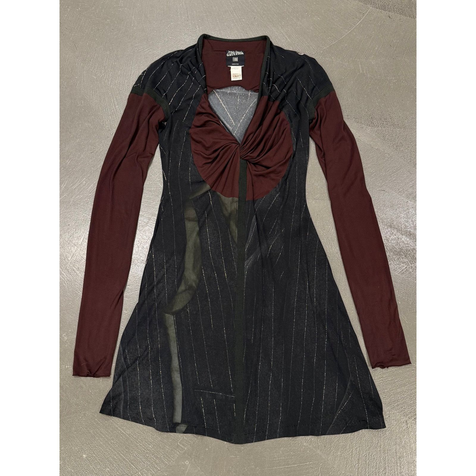 Jean Paul Gaultier 2000s Jean Paul Gaultier patchwork twist-front dress Size S / US 4 / IT 40 - 1 Thumbnail