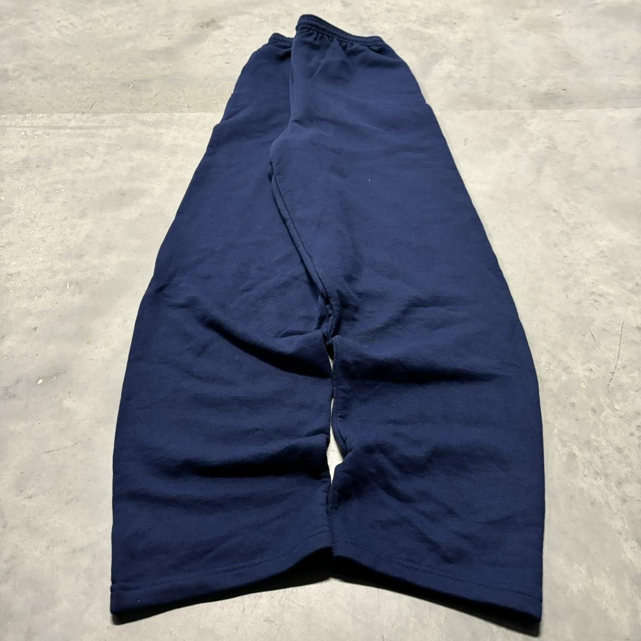 Japanese Brand × Vintage Crazy Vintage Y2K/2000s Navy Blue Skater Essential Sweatpants! Size US 30 / EU 46 - 3 Thumbnail
