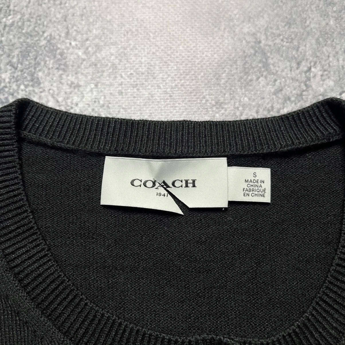 Coach Coach Black Cardigan Sweater Streetwear Luxury Designer Size S / US 4 / IT 40 - 5 Thumbnail