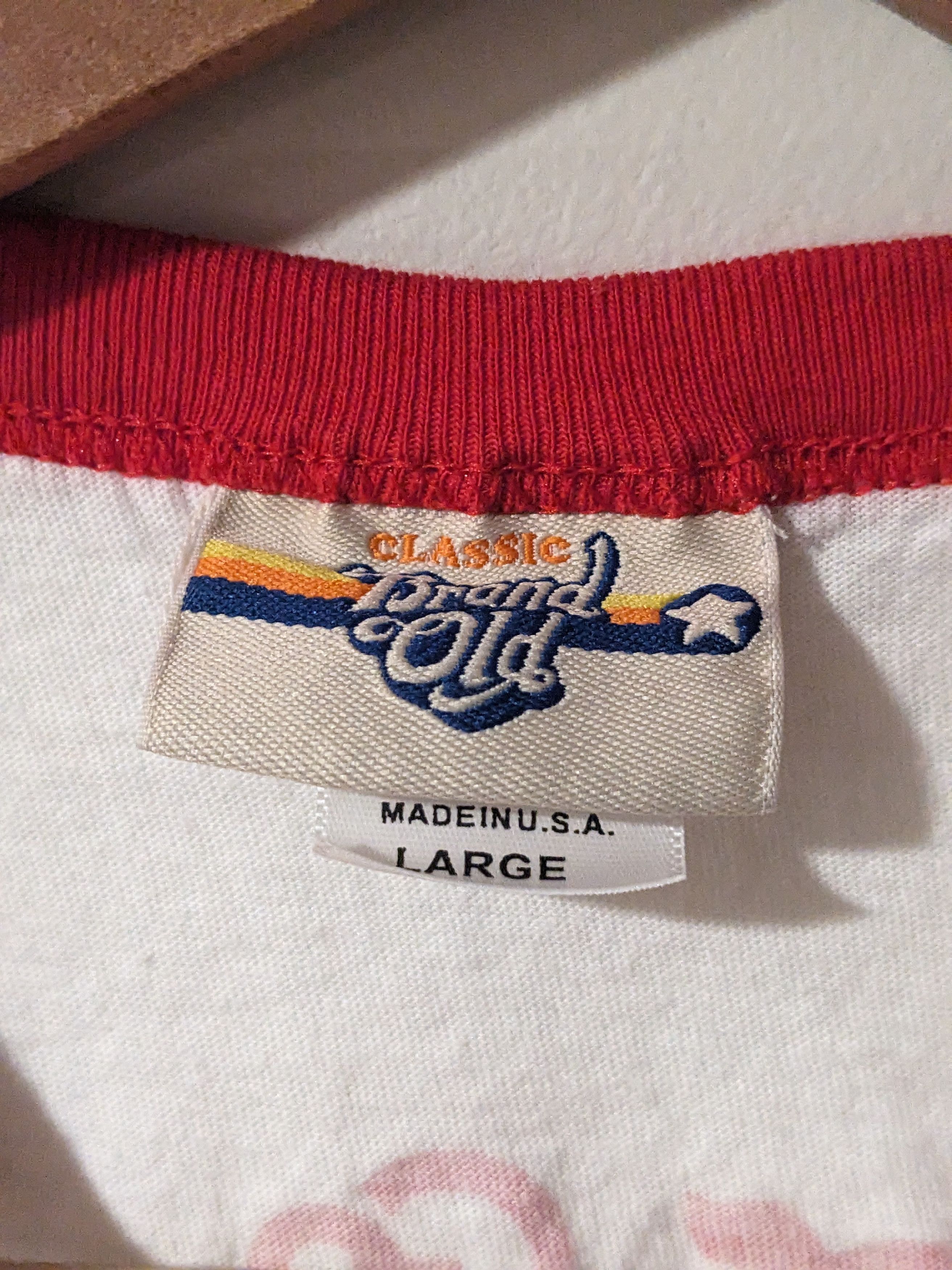 Gildan × Vintage Vintage 2006 Campbell Healthy Request Large Ringer T-Shirt Size US L / EU 52-54 / 3 - 4 Thumbnail