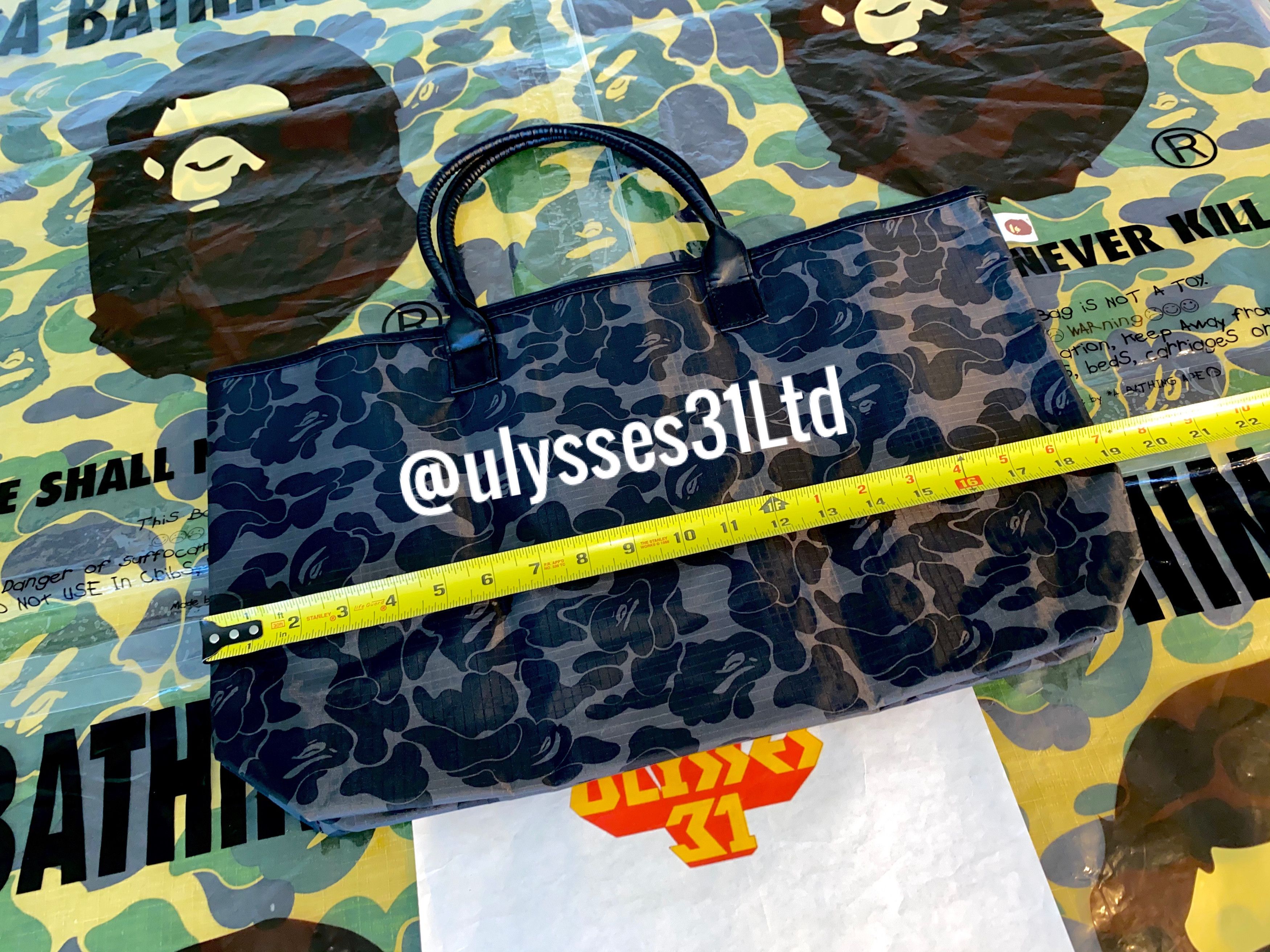 Bape Bape Leather Handle Tote Size ONE SIZE - 14 Thumbnail