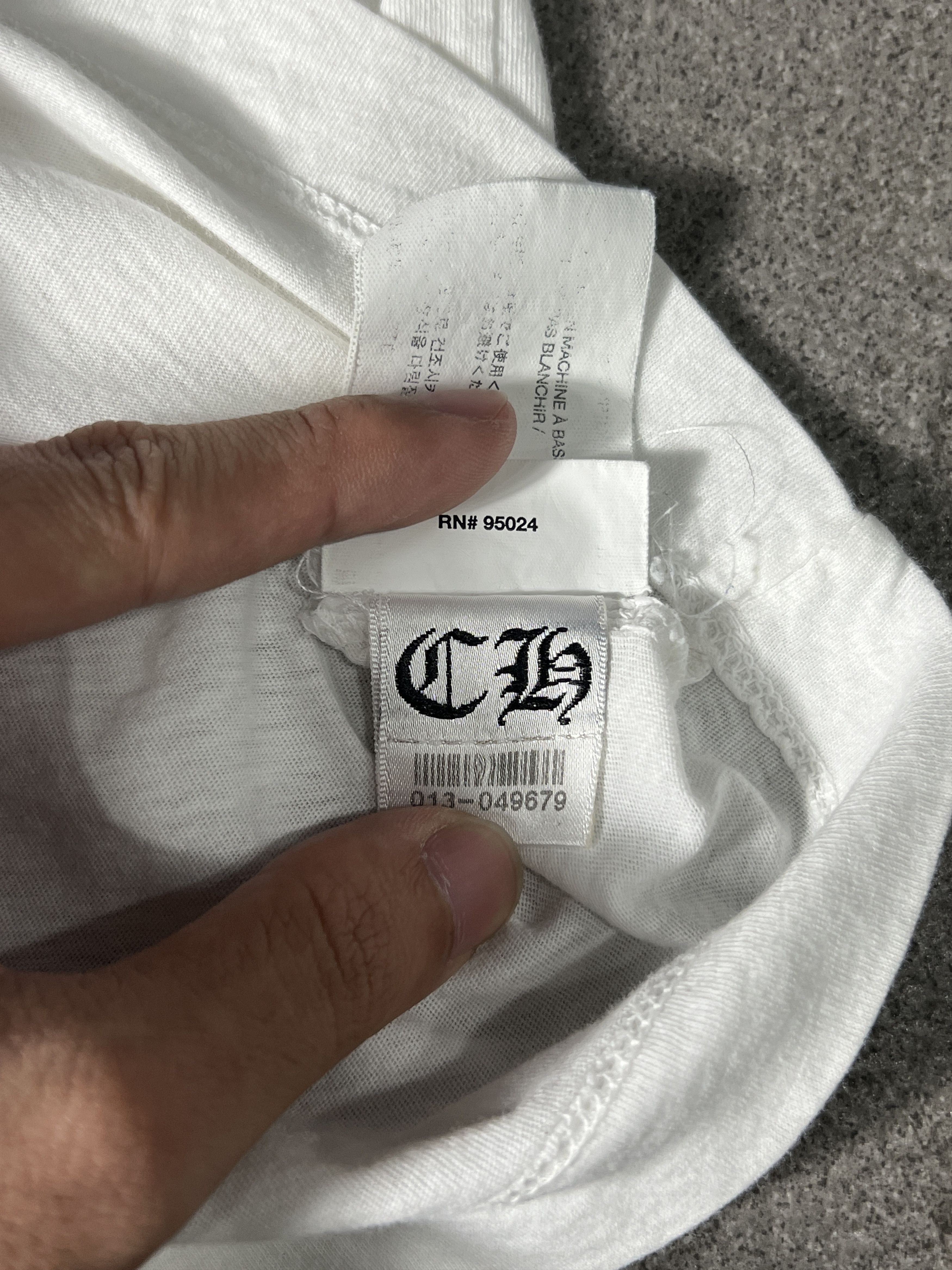 Chrome Hearts Chrome Hearts Small Logo Tee White Medium USA Size US M / EU 48-50 / 2 - 7 Thumbnail