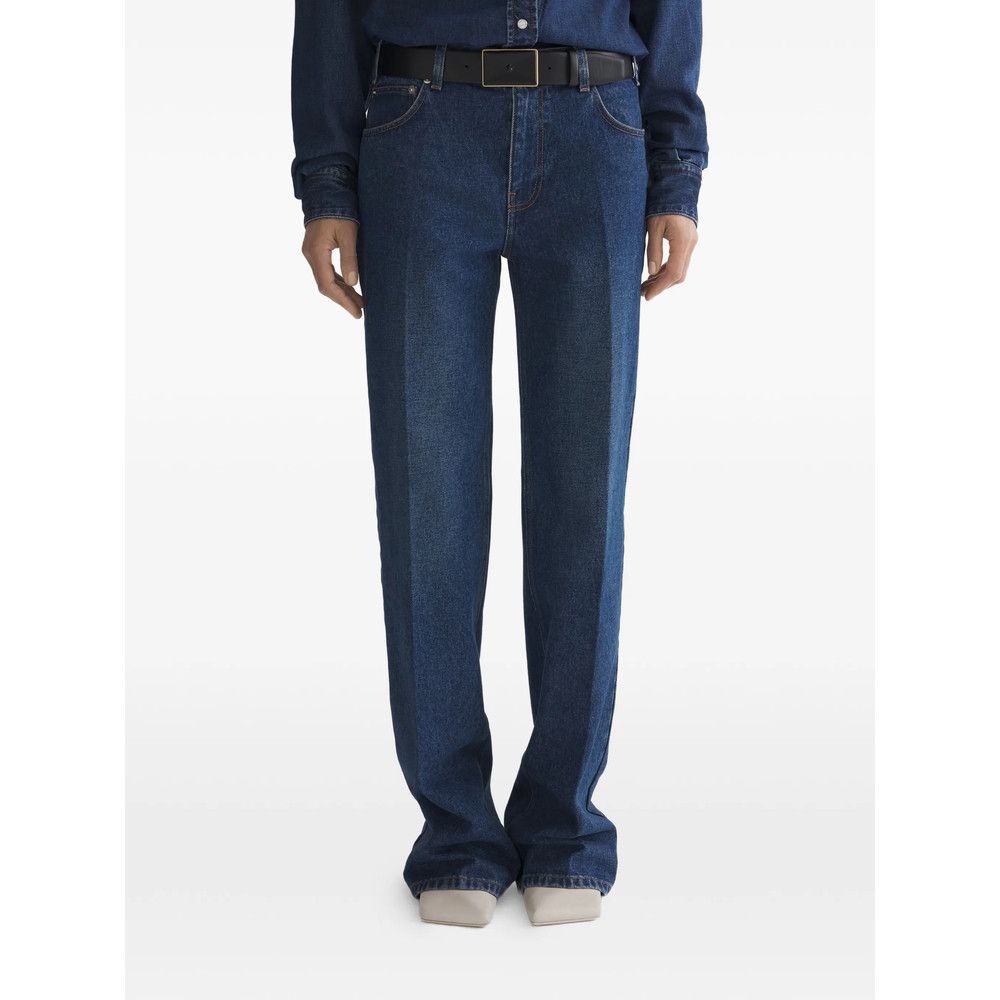 Mugler BLUE Trousers - Straight Trousers