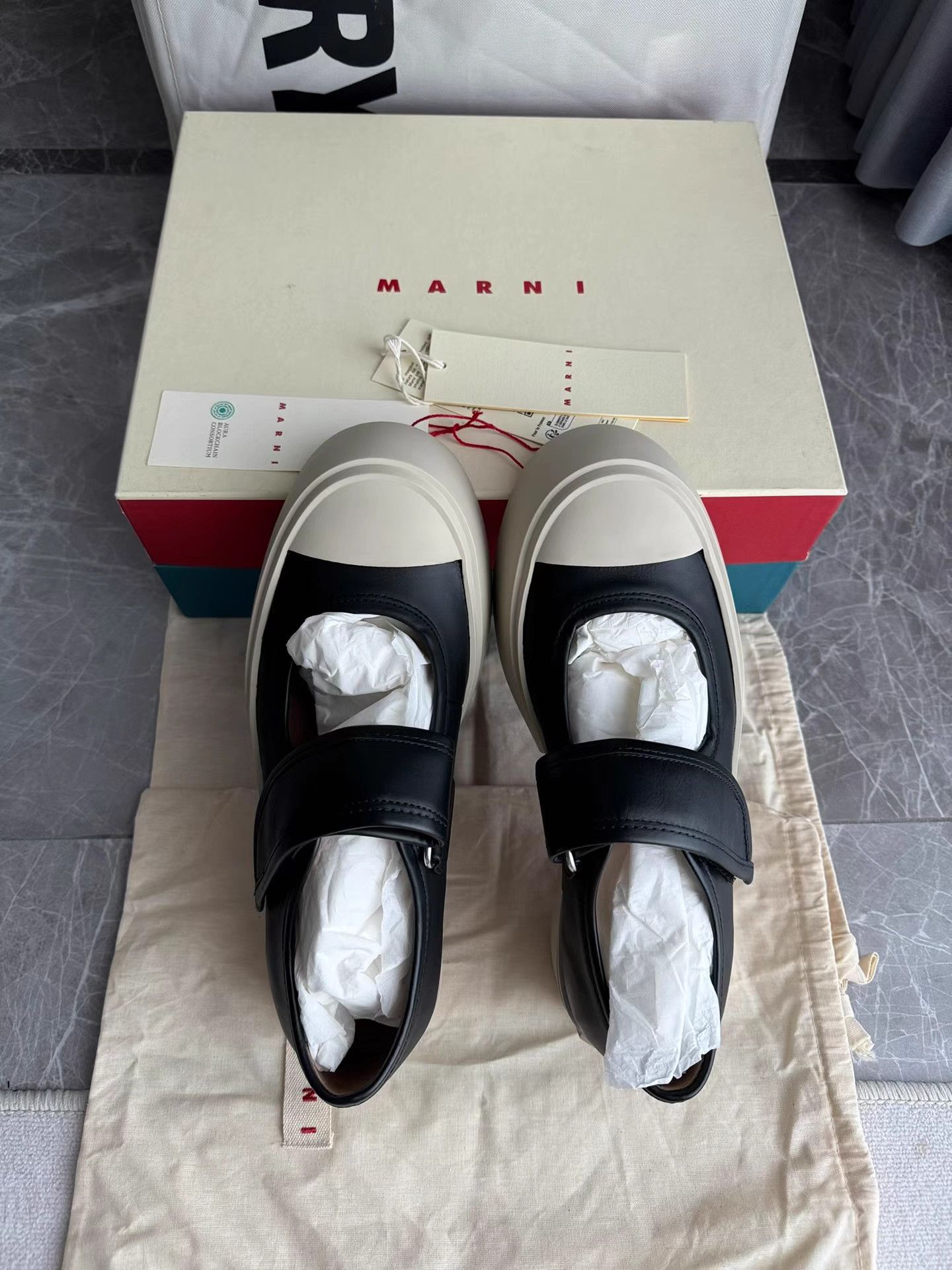 Marni Marni Big Head Mary Jane Velcro Shoes K6 Size US 9 / IT 39 - 3 Thumbnail