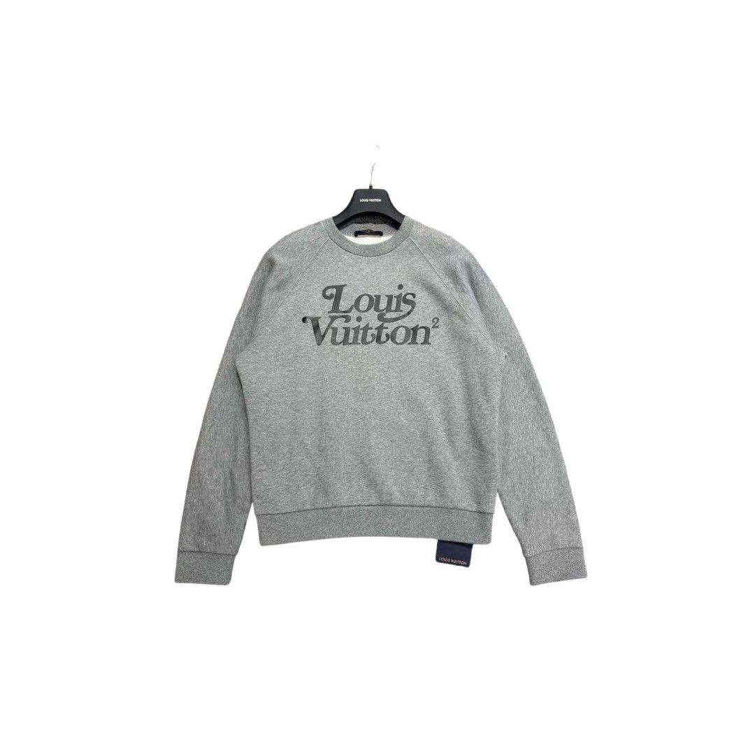 Louis Vuitton, Tops, Louis Vuitton X Nigo Squared Grey Crewneck Sweatshirt