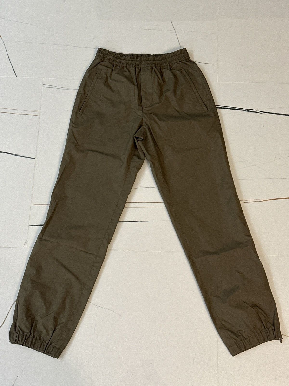 Helmut Lang Helmut Lang Khaki Pull-On Track Pants Size US 28 / EU 44 - 1 Thumbnail