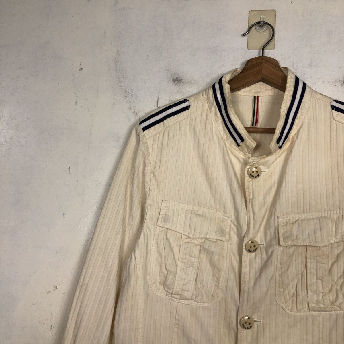 Issey Miyake 💥VINTAGE HICKORY CHORE JACKET STRIPED SABI SABI Size US S / EU 44-46 / 1 - 9 Thumbnail