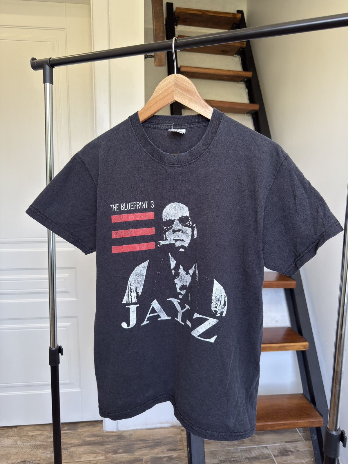 Jay-Z Vintage Jay Z Y2K Big Print Shirt Rap Tee The Blueprint Rare Size US S / EU 44-46 / 1 - 1 Thumbnail