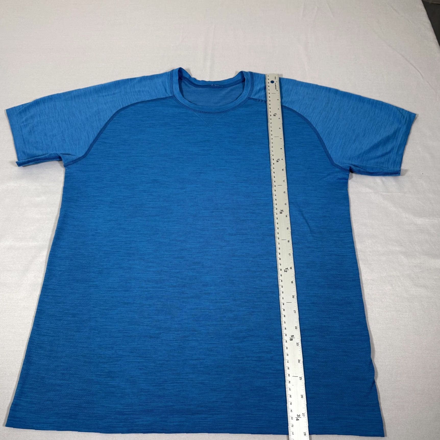 Lululemon Lululemon Shirt Mens Large Blue Metal Vent Tech Seamless Running Tee Performance Size US L / EU 52-54 / 3 - 4 Thumbnail