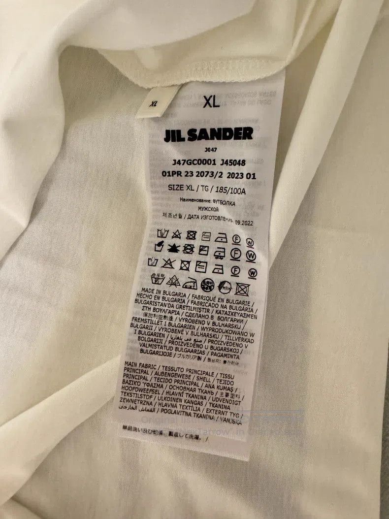 Jil Sander Jil Sander Classic round neck and short sleeves Size US XL / EU 56 / 4 - 7 Thumbnail