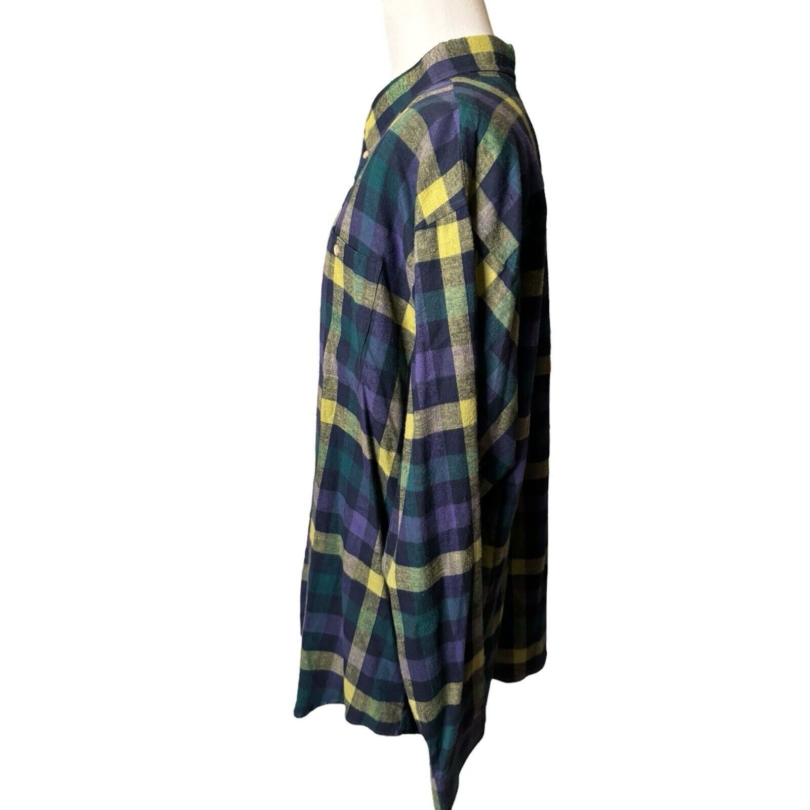 Stanley Blacker Stanley Blacker NEW Plaid Flannel Button Down Shirt Size US XXL / EU 58 / 5 - 4 Thumbnail