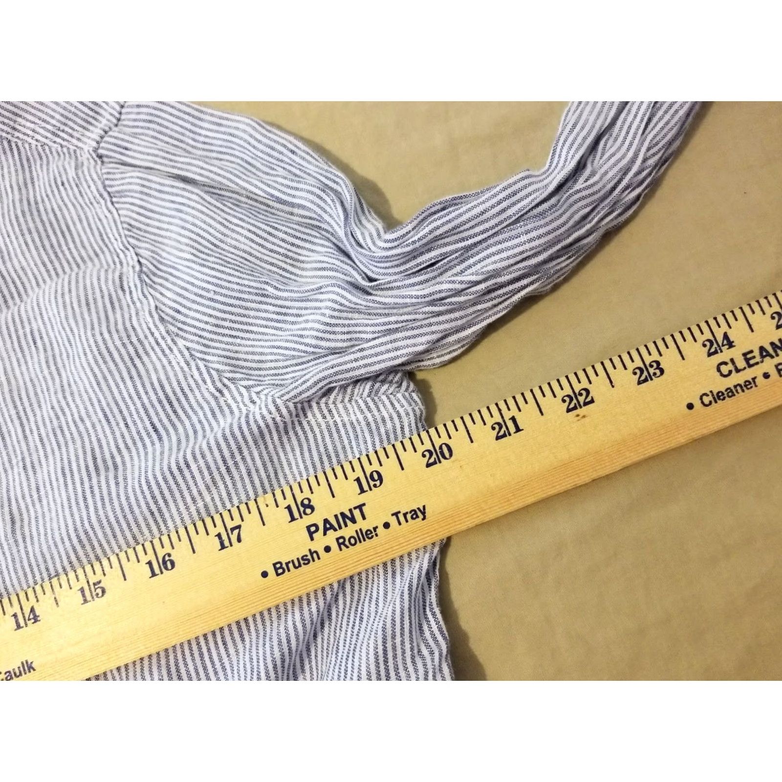 Vintage Womens Tahari Blouse Shirt M Medium Blue Linen Button Size M / US 6-8 / IT 42-44 - 4 Thumbnail