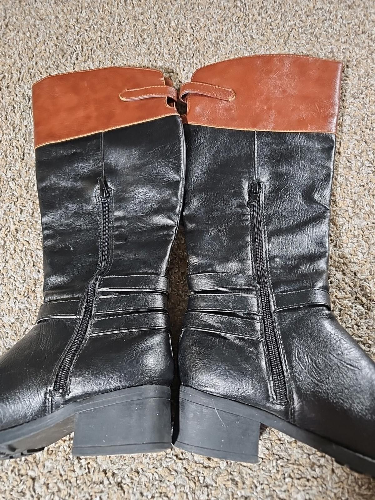 Saint Ramon RAM Imbra Boots 6M Zip Side Buckles Size US 6 / IT 36 - 3 Thumbnail