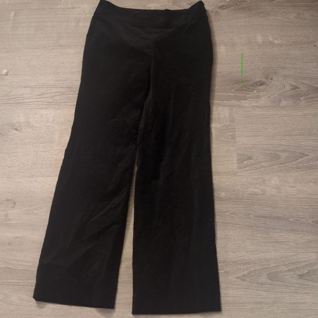 Ann Taylor Ann Taylor Petites Black Velvet Pants With Side Zip Size 0P Size 25" / US 0 / IT 36 - 6 Thumbnail