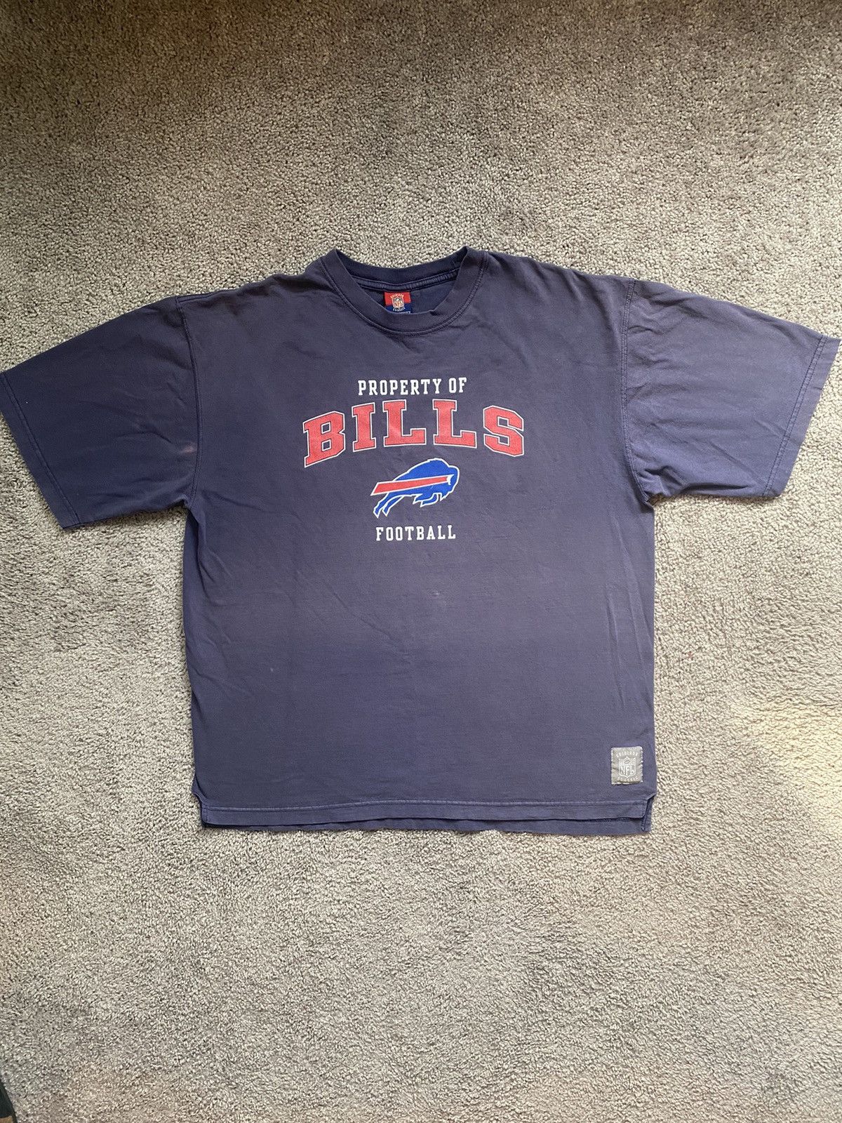 NFL × Vintage Vintage Faded Bills Tee Shirt Size US XL / EU 56 / 4 - 1 Thumbnail