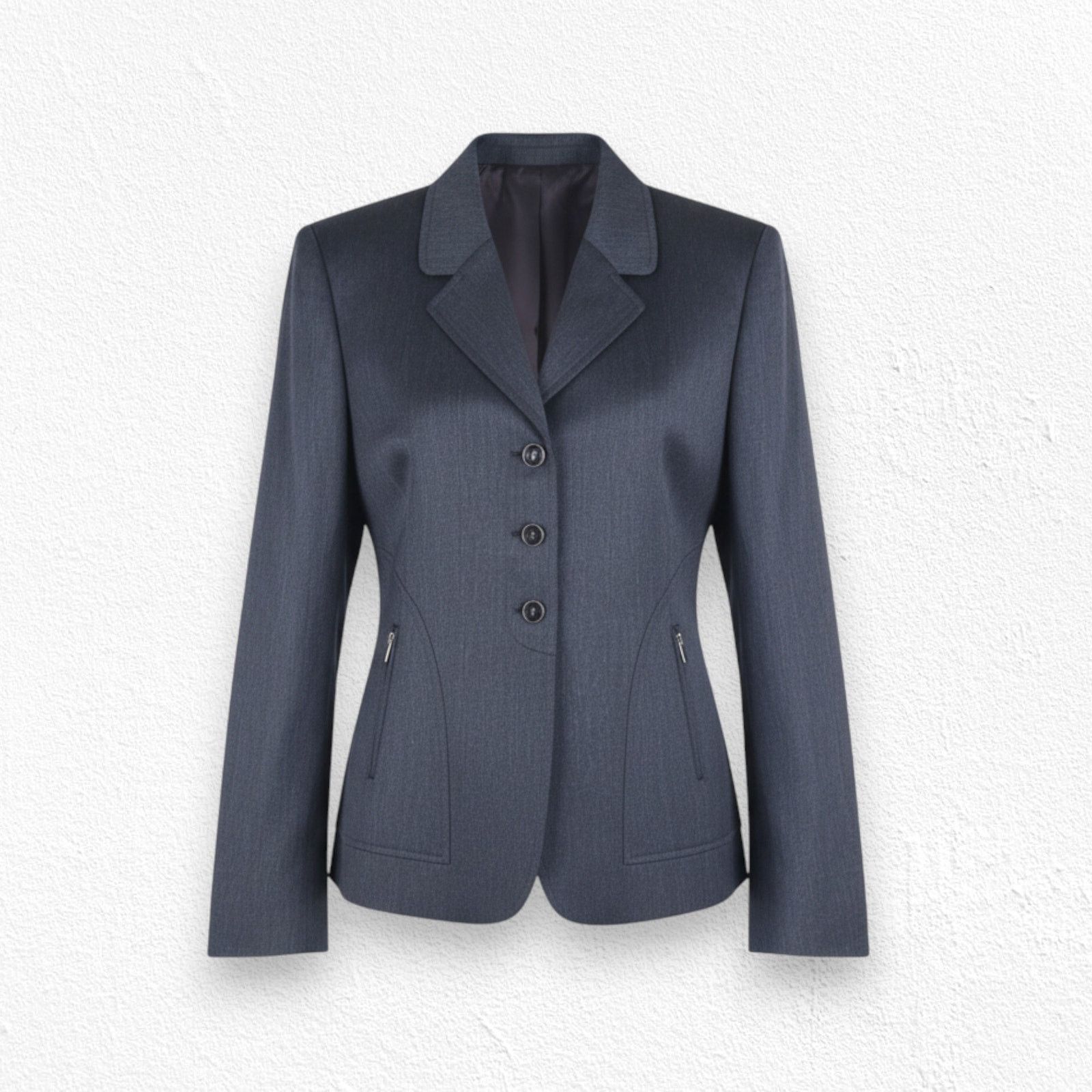 Albert Nipon Albert Nipon 80s Wool Blazer Charcoal Size 10 Size L / US 10 / IT 46 - 1 Thumbnail