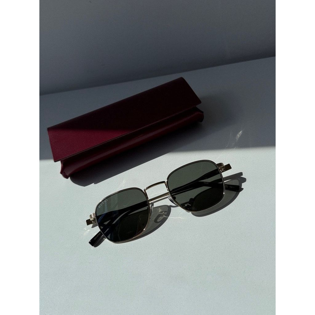 Gucci NEW Gucci GG1876S Gold Round Sunglasses $545 Size ONE SIZE - 2 Thumbnail