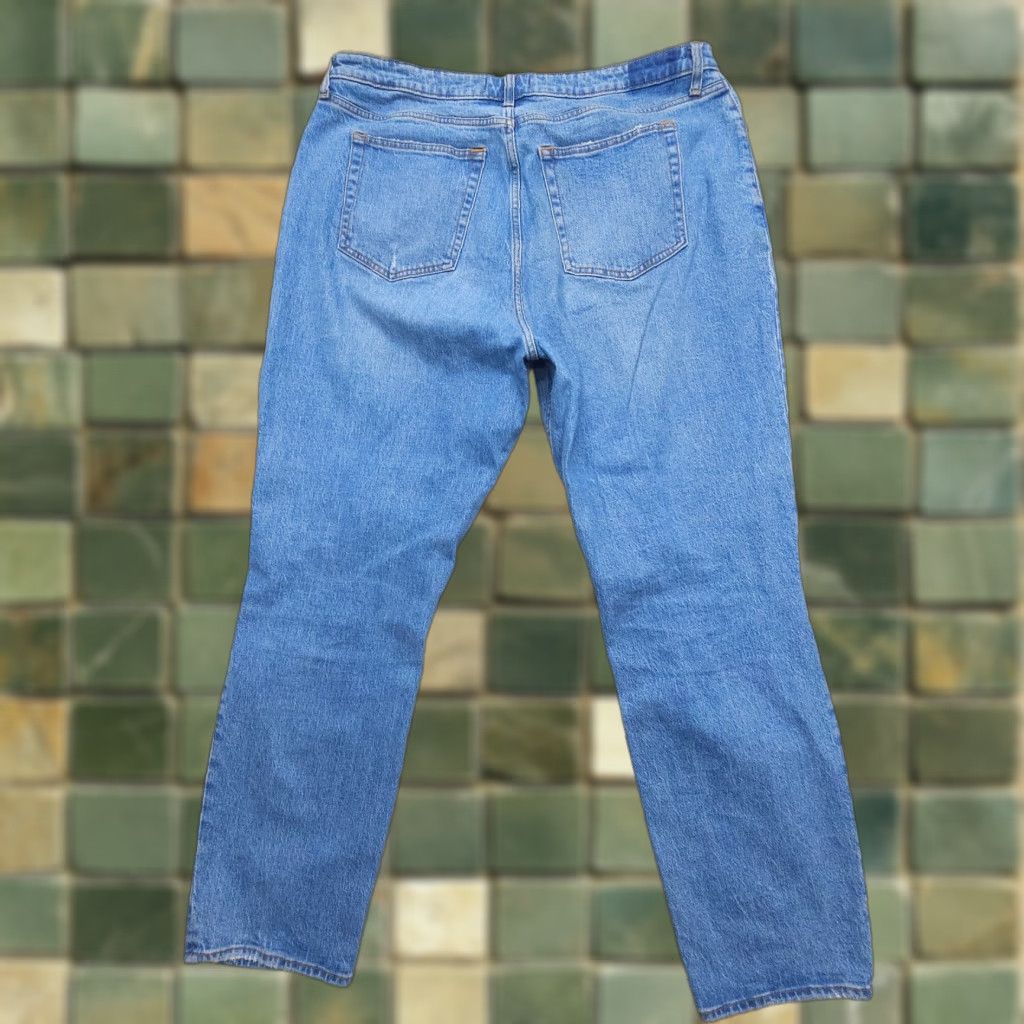 Abercrombie & Fitch VINTAGE Abercrombie & Fitch The Dad High Rise Jeans Size 34 / 18 Long Distressed Denim Size 40" / US 18 - 1 Thumbnail