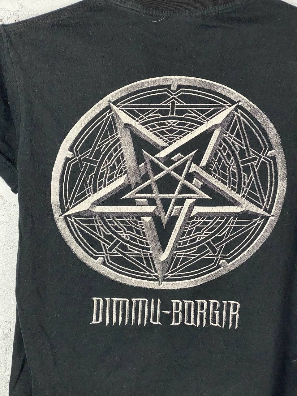 Band Tees × Vintage Dimmu Borgir Vintage Black Metal Band T Shirt Rare 90s Size US M / EU 48-50 / 2 - 7 Thumbnail