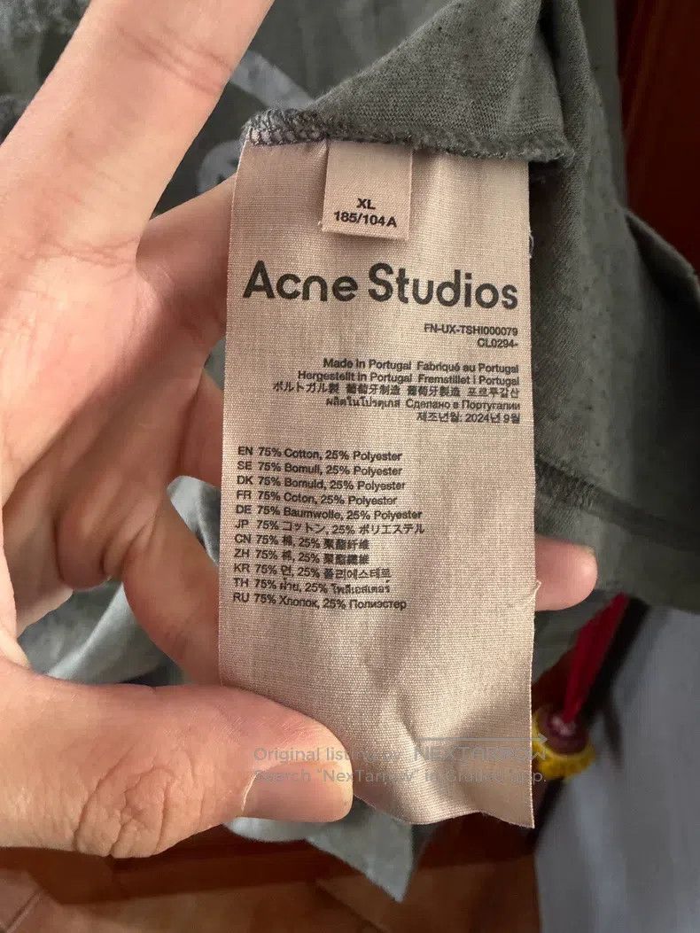 Acne Studios Acne Studios Grey Hole-Ring Short Sleeve Top Size US XL / EU 56 / 4 - 4 Thumbnail