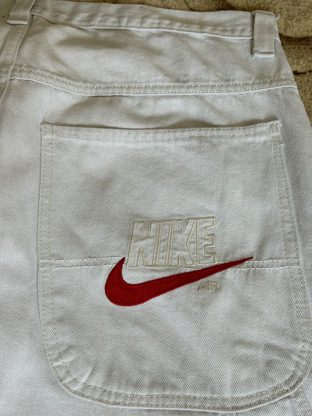 Nike × Vintage Vintage 80s Nike Air Embroidered Carpenter Baggy Pants Size US 36 / EU 52 - 7 Thumbnail