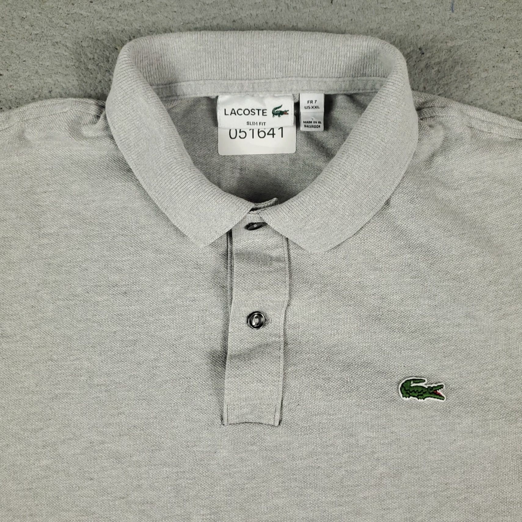 Lacoste LACOSTE Polo Shirt Mens 2XL Gray Casual Short Sleeve Activewear Size US XXL / EU 58 / 5 - 2 Thumbnail