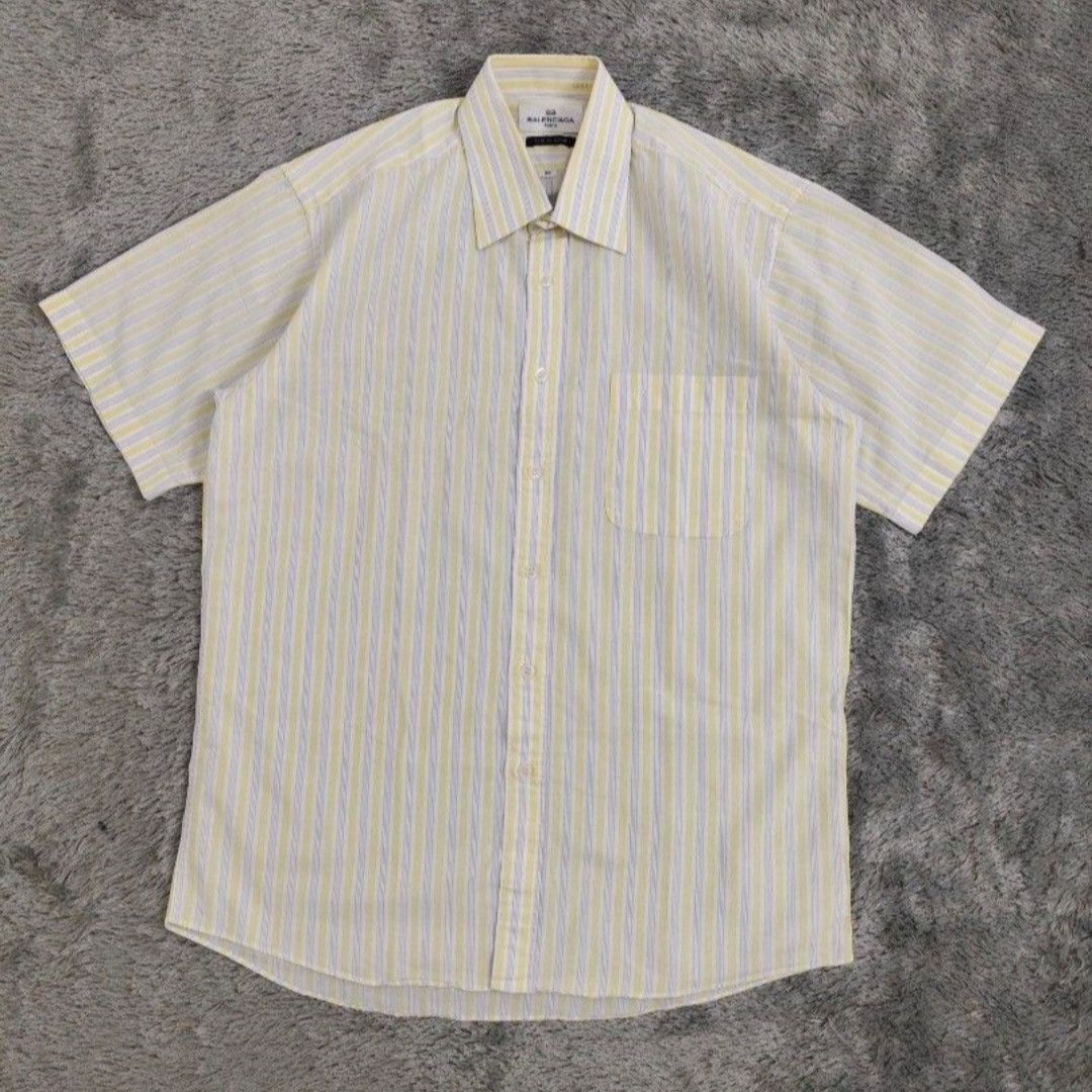 Balenciaga Balenciaga Button Up Shirt Workwear Size US S / EU 44-46 / 1 - 1 Thumbnail