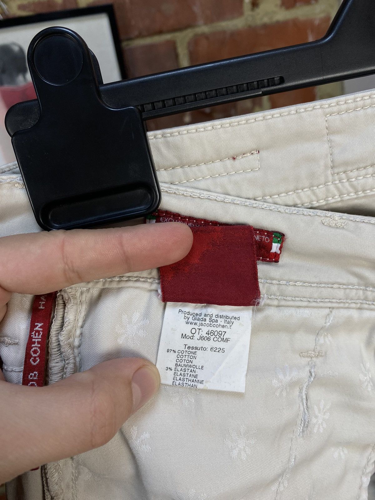Jacob Cohen Jacob Cohen J606 Comfort Tailored Jeans Beige Chino Pants Size US 30 / EU 46 - 10 Thumbnail