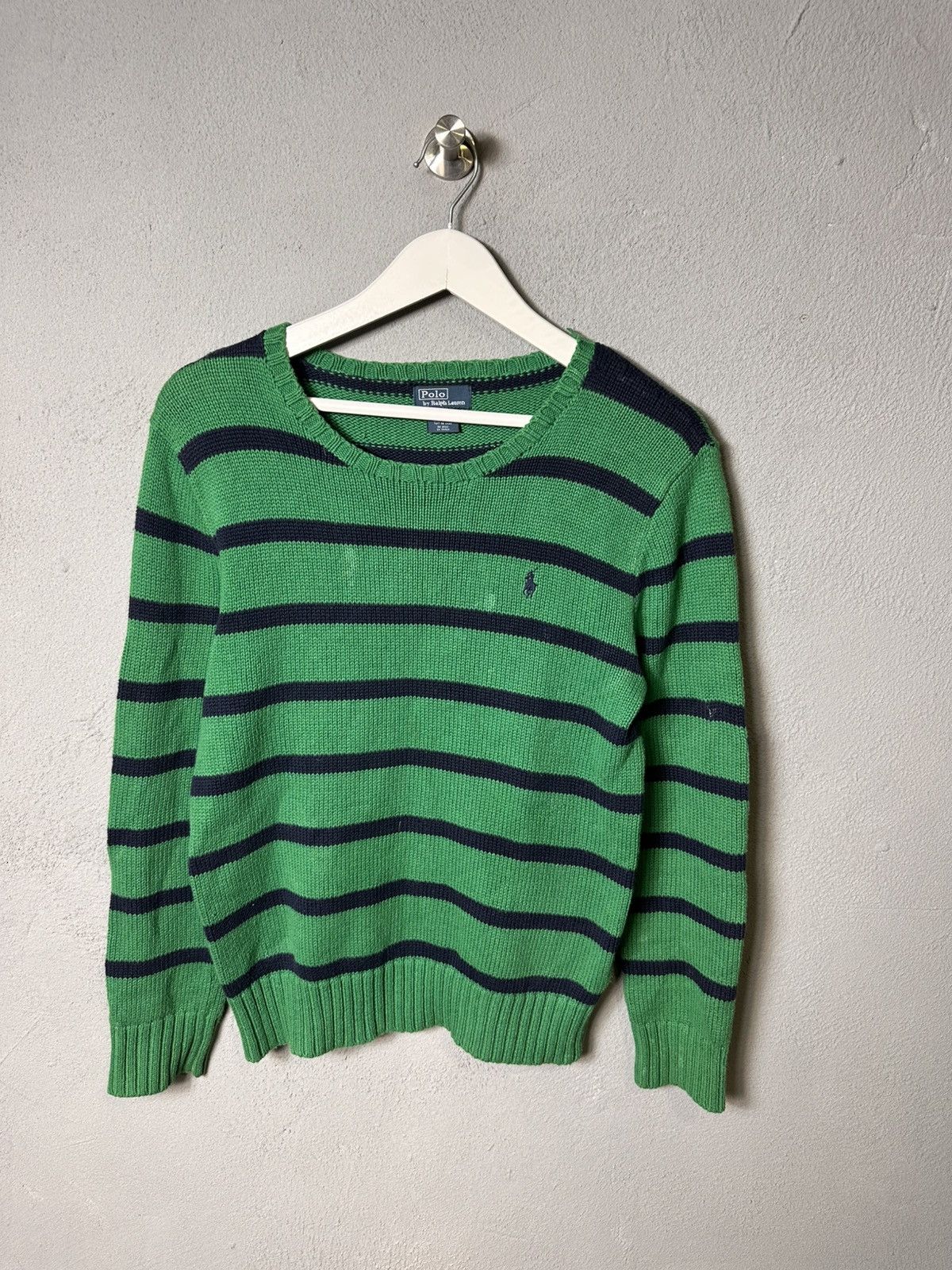 Polo Ralph Lauren × Ralph Lauren × Vintage Vintage 90s luxury Striped Rhalp Lauren Sweater Size US S / EU 44-46 / 1 - 1 Thumbnail