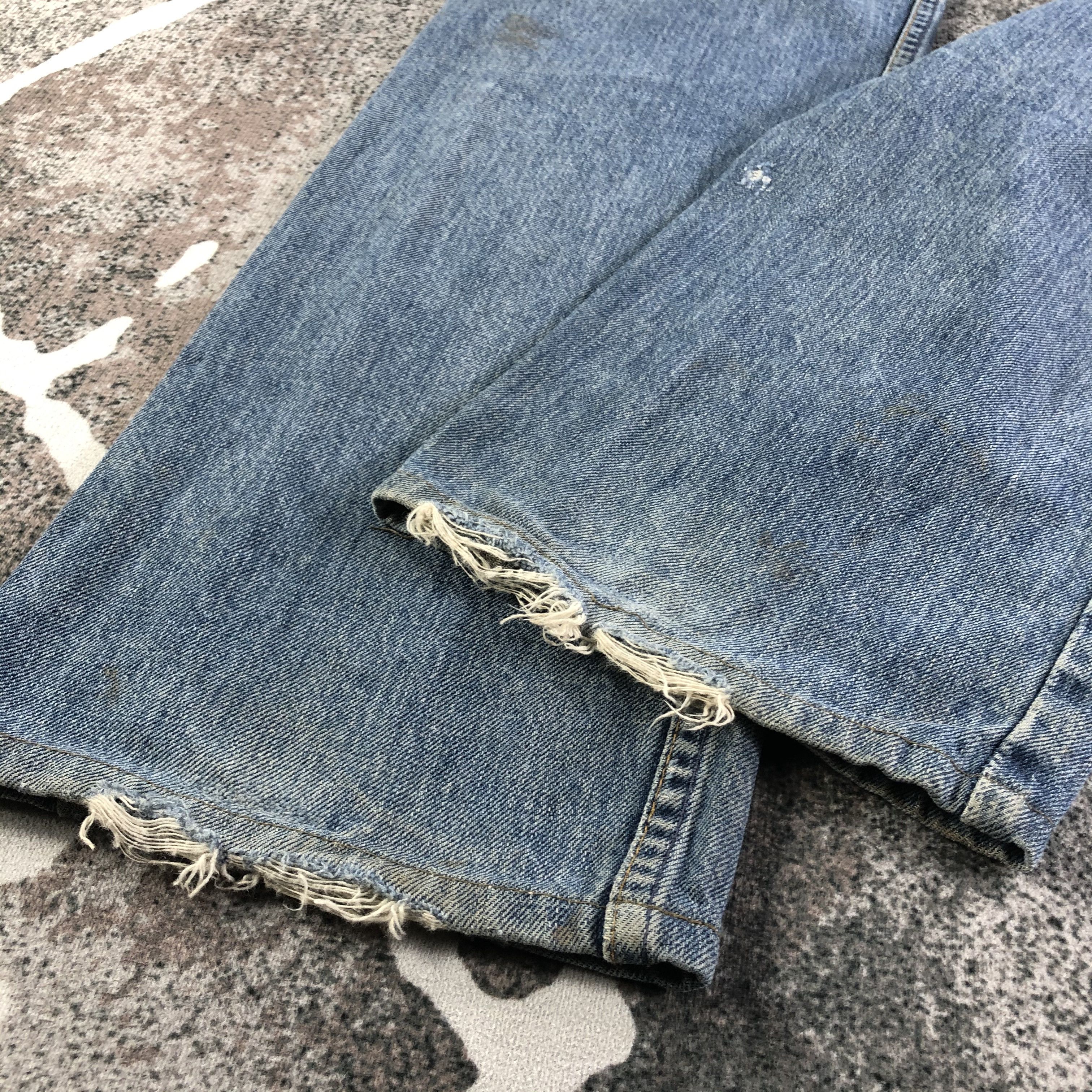 Levi's Vintage 90s Levis 519 Jeans Dirty Wash Denim KJ2451 Size US 29 - 6 Thumbnail